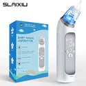 Mouche-bébé électrique Rechargeable – 3 Niveaux D'aspiration, Lumière Et Musique – Avec 3 Embouts Et Boîte De Rangement (Bleu) - 14