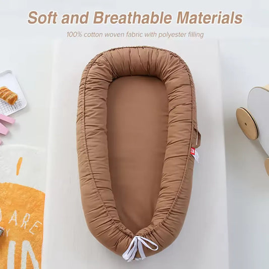 Lit Bébé Portable en Coton Respirant